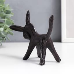 Фигурка чугун, подставка для колец «Ослик», 10×4×12.5 см