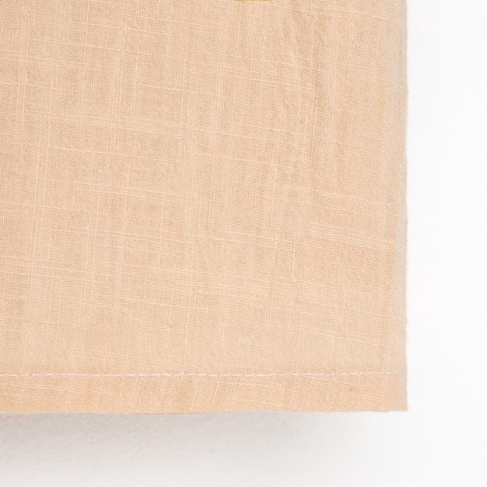 Платье для девочки MINAKU: Cotton Collection, светло-бежевое, рост 116-122 см