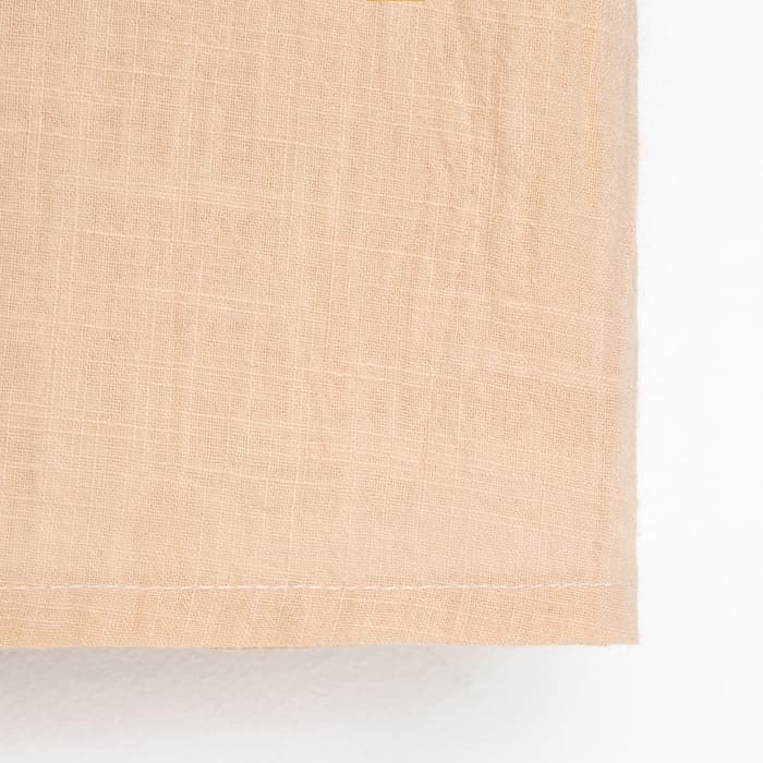 Платье для девочки MINAKU: Cotton Collection, светло-бежевое, рост 122-128 см