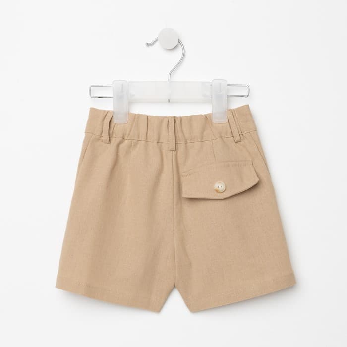 Шорты детские MINAKU: Cotton Collection, бежевые, рост 110 см
