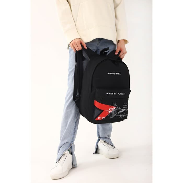 Рюкзак «Power» Putin team, 29×13×44 см, отд на молнии, н/карман, черный