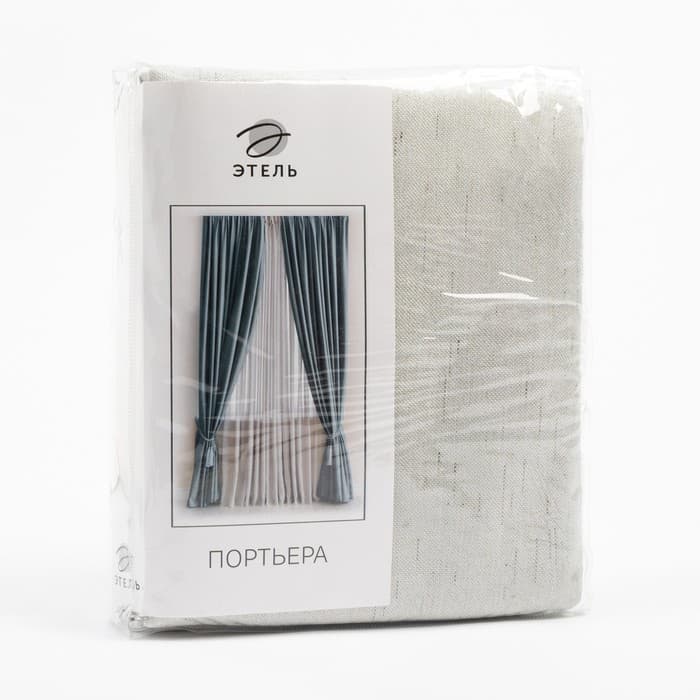 Штора портьерная «Этель. Классика», 250×265 см, светло-серая