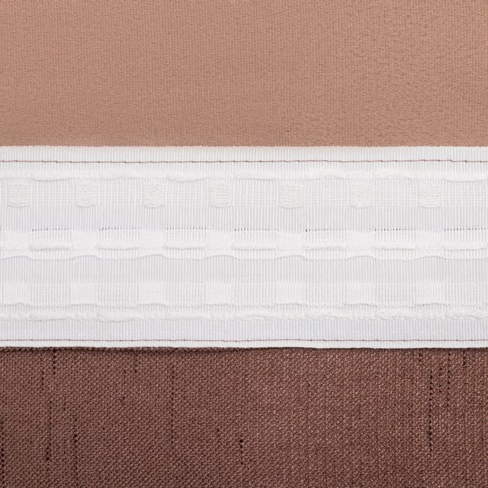 Штора портьерная «Этель. Классика», 130×300 см, коричневая