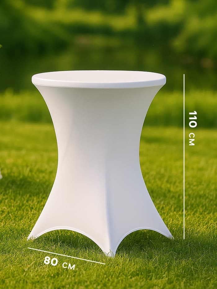 Чехол на стол, размер 80×110 см, белый