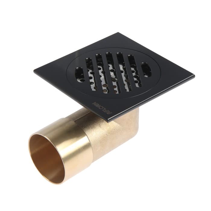 Трап AFLORN AF20510F-10, 100×100 мм, горизонтальный, латунь, черный