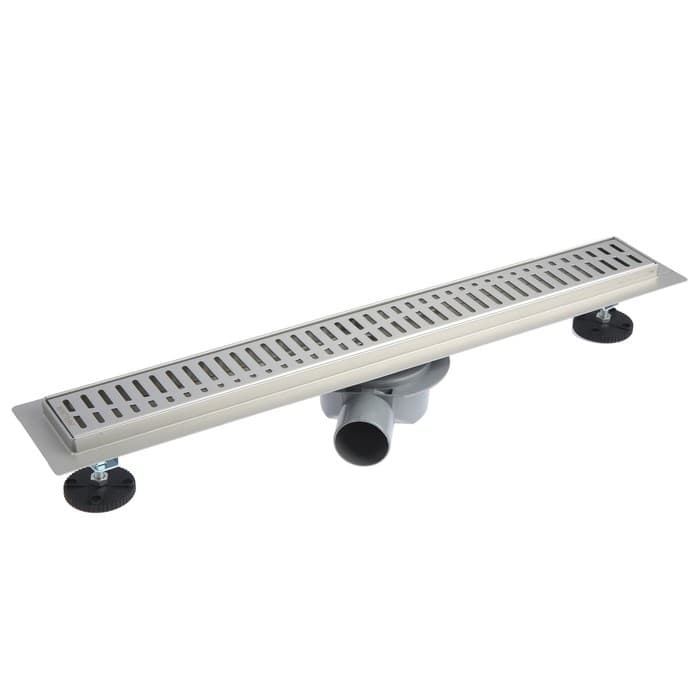 Трап линейный AFLORN AF20107-60, 600×70 мм, с фланцем своб. вращения 360°, нерж. сталь