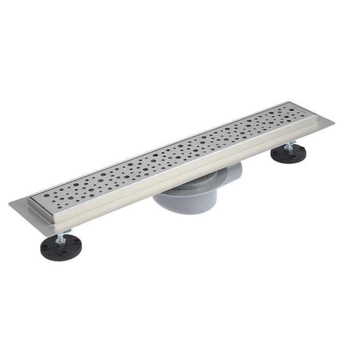 Трап линейный AFLORN AF20307-50, 500×70 мм, с фланцем своб. вращения 360°, нерж. сталь