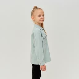Рубашка для девочки MINAKU: Casual collection KIDS, цвет мятный, рост 128 см