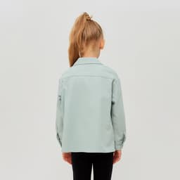 Рубашка для девочки MINAKU: Casual collection KIDS, цвет мятный, рост 128 см