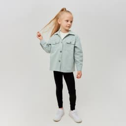 Рубашка для девочки MINAKU: Casual collection KIDS, цвет мятный, рост 128 см