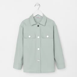 Рубашка для девочки MINAKU: Casual collection KIDS, цвет мятный, рост 128 см