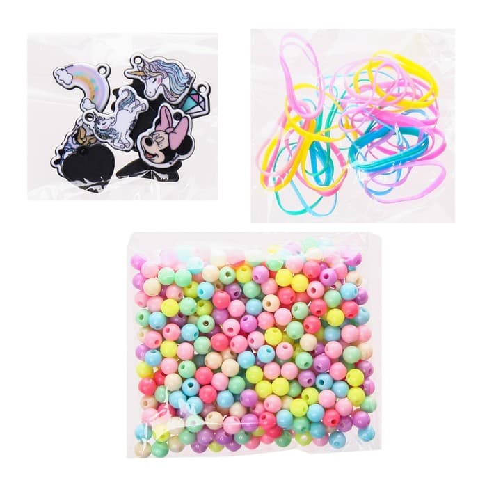 Набор для творчества «Создай своё украшение», браслеты своими руками, Минни и единорог, Disney