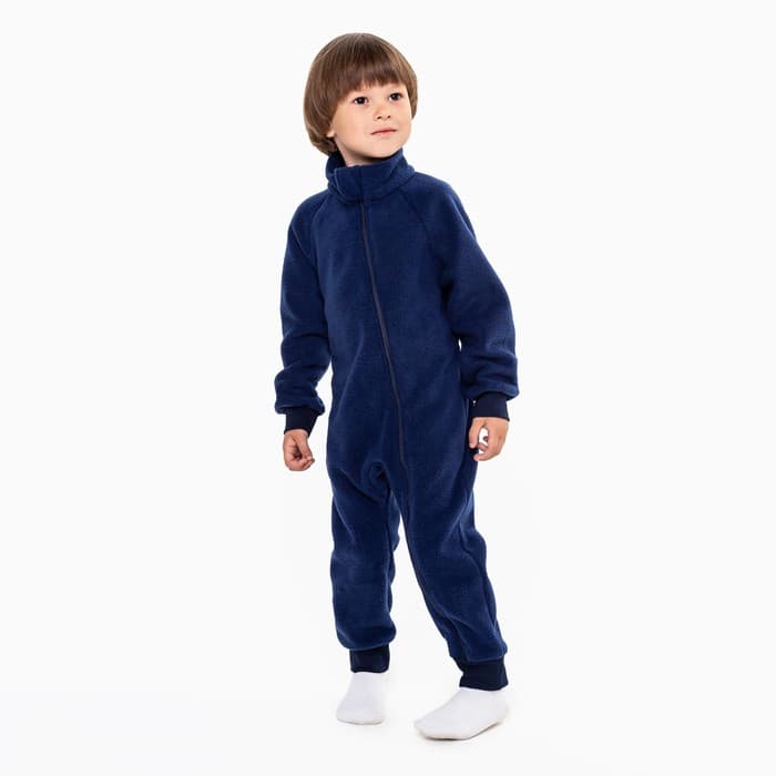 Комбинезон для мальчика, цвет тёмно-синий, рост 98-104 см (30)