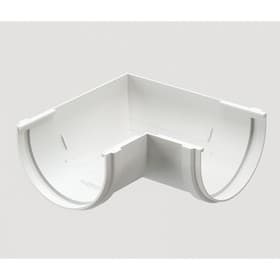 Угловой элемент водосточного желоба DÖCKE STANDARD, 20 мм, 90˚, цвет белый