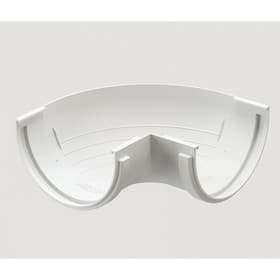 Угловой элемент водосточного желоба DÖCKE STANDARD, 120 мм, 90˚, цвет белый