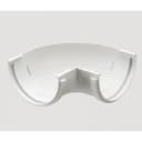 Угловой элемент водосточного желоба DÖCKE STANDARD, 120 мм, 90˚, цвет белый