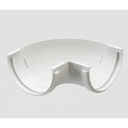 Угловой элемент водосточного желоба DÖCKE STANDARD, 120 мм, 90˚, цвет белый