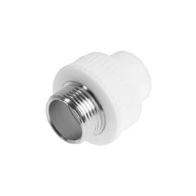 Муфта комбинированная ZEIN, полипропиленовая, наружная резьба, d=25 мм × 1"