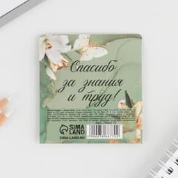 Стикеры для заметок с липким краем, 20 л., 4 шт. «Золотой учитель»