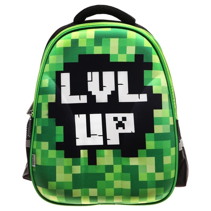 Рюкзак школьный, каркасный, 39×30×14 см «Тетрис»