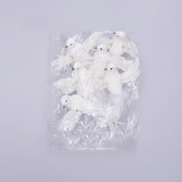 Декор на прищепке «Птица», белая, 18×6.5×12 см