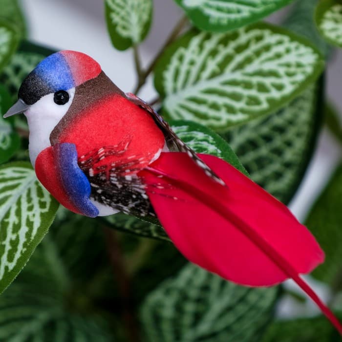 Птичка для декора и флористики, на прищепке, МИКС, 13×2.5×3 см