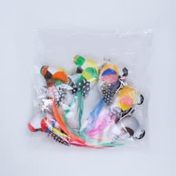 Птичка для декора и флористики, на прищепке, МИКС, 13×2.5×3 см