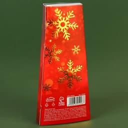 Набор свечей новогодних витых «Счастья», 4 шт., красные, 6.8×16×2 см