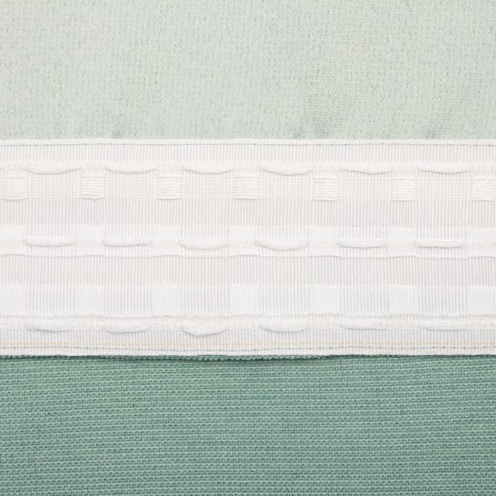 Штора портьерная «Этель. Структурная», 250×265 см, светло-зелёная