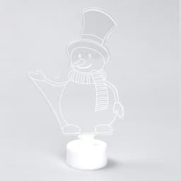 Свеча новогодняя светодиодная «Снеговик»