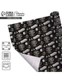 Бумага упаковочная крафт «Нашивки», 70×100 см