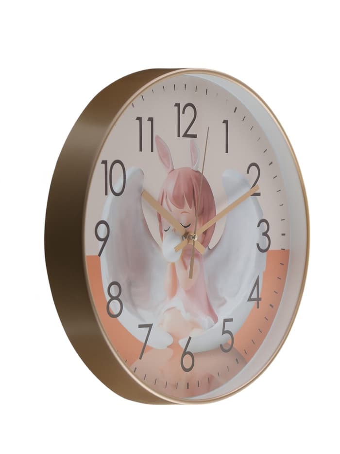 Часы настенные «Ангелочек», детские, бесшумные, плавный ход, d=30 см