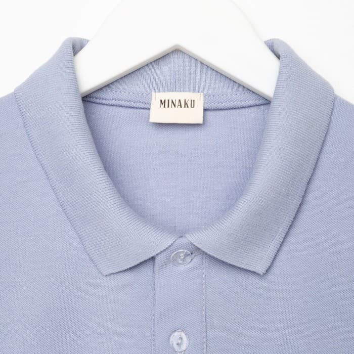 Футболка поло мужская MINAKU: Basic line, размер 42, серая