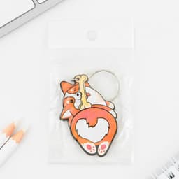 Брелок для ключей деревянный «Корги», 5×6 см