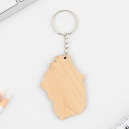 Брелок для ключей деревянный «Панда», 5 х 6 см