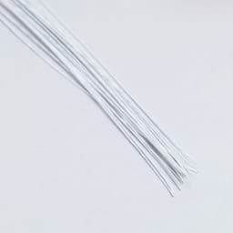 Флористическая проволока в бумажной оплётке «Белая», длина 36 см, 0.55 мм, набор 20 шт.