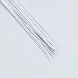 Флористическая проволока в бумажной оплётке «Белая», длина 40 см, 0.7 мм, набор 30 шт.