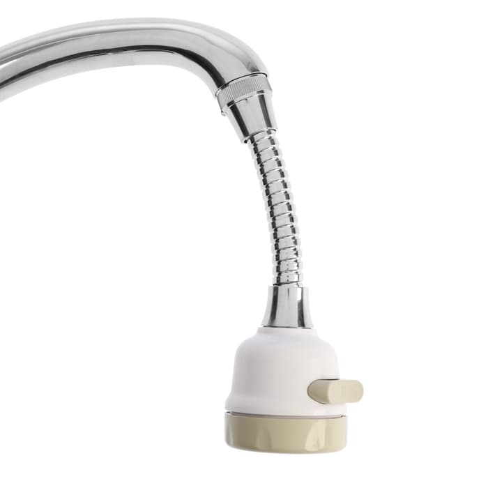 Аэратор ZEIN, регулировка потока, на гибком шланге, 170 мм, 3 режима, пластик, белый