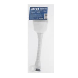 Аэратор ZEIN, регулировка потока, на гибком шланге, 170 мм, 3 режима, пластик, белый