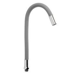 Излив для смесителя ZEIN, 3/4", гибкий, силикон, нержавеющая сталь, 50 см, сетка пластик, серый