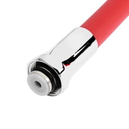 Излив для смесителя ZEIN, 3/4", гибкий, силикон, нерж. сталь, 50 см, сетка пластик, красный