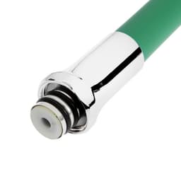 Излив для смесителя ZEIN, 3/4", гибкий, силикон, нержавеющая&nbsp;сталь, 50 см, сетка пластик, зеленый