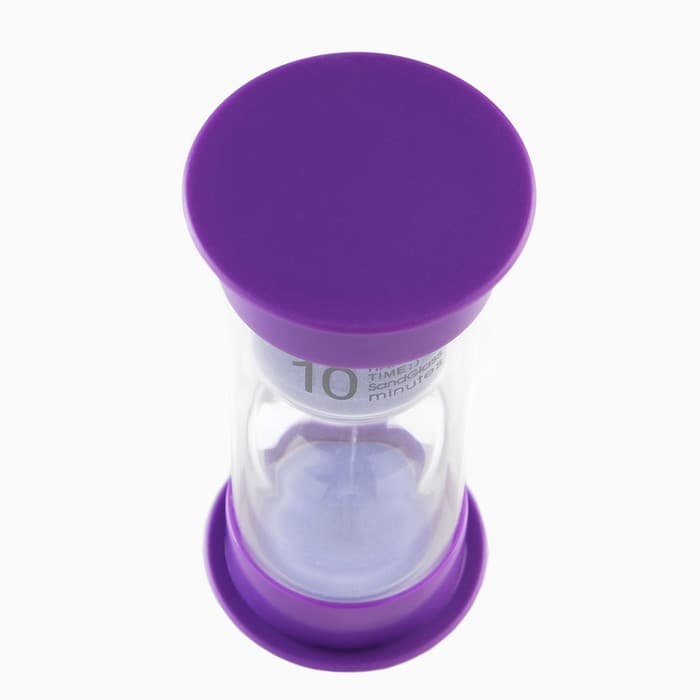 Часы песочные Happy time, на 10 минут, 12×5.5 см, сиреневые