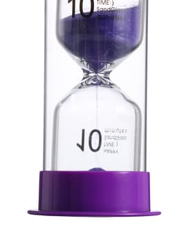 Часы песочные Happy time, на 10 минут, 12×5.5 см, сиреневые