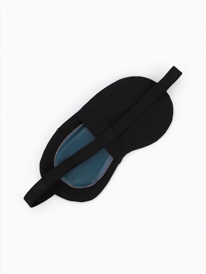 Маска для сна с гелевым вкладышем «Море», 19×10 см, резинка одинарная, голубая