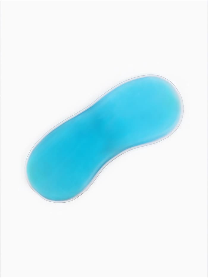 Маска для сна с гелевым вкладышем «Море», 19×10 см, резинка одинарная, голубая