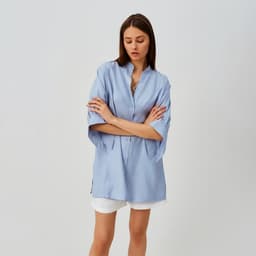 Блузка женская MINAKU: Casual collection, размер 42, голубой