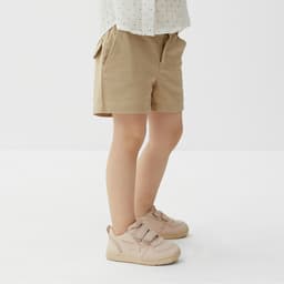 Шорты детские MINAKU: Cotton Collection, бежевые, рост 128 см