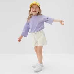 Шорты детские MINAKU: Cotton Collection, белые, рост 98 см