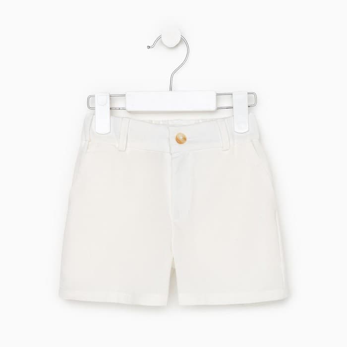 Шорты детские MINAKU: Cotton Collection, белые, рост 122 см